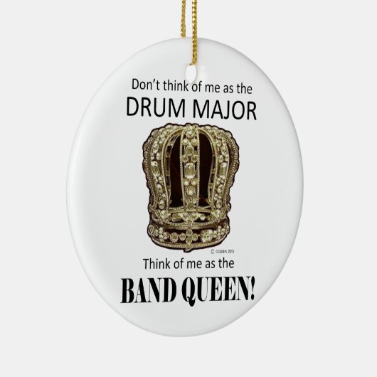 Drum Major Queen Keramisch Ornament (Rechts)