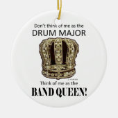 Drum Major Queen Keramisch Ornament (Voorkant)