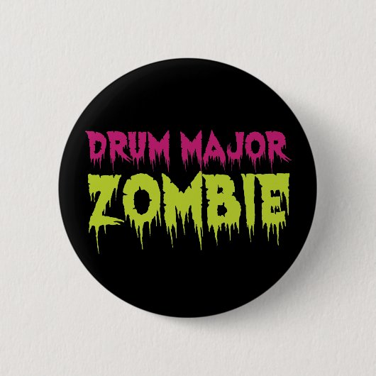 Drum Major Zombie Ronde Button 5,7 Cm (Voorkant)