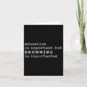 Drum Marching Band Drummer Onderwijs  Kaart (Voorkant)