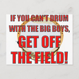 Drum met de grote jongens 2 briefkaart