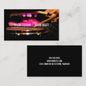 Drum Music Lessons Drumsticks Band Teacher Visitekaartje (Voorkant / Achterkant)