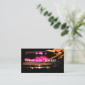 Drum Music Lessons Drumsticks Band Teacher Visitekaartje (Staand voorkant)