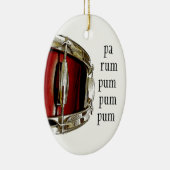 Drum Musician Holiday Keramisch Ornament (Rechts)