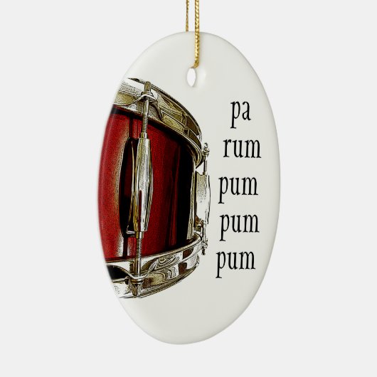 Drum Musician Holiday Keramisch Ornament (Rechts)