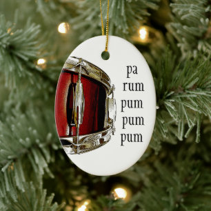 Drum Musician Holiday Keramisch Ornament