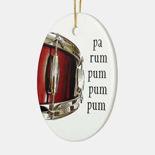 Drum Musician Holiday Keramisch Ornament (Links)