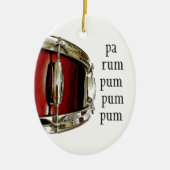 Drum Musician Holiday Keramisch Ornament (Voorkant)