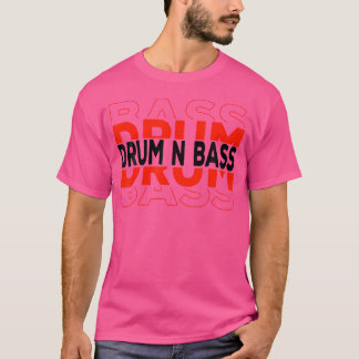 Drum N Bass DNB Astronaut Space Electro Music Drum T-shirt