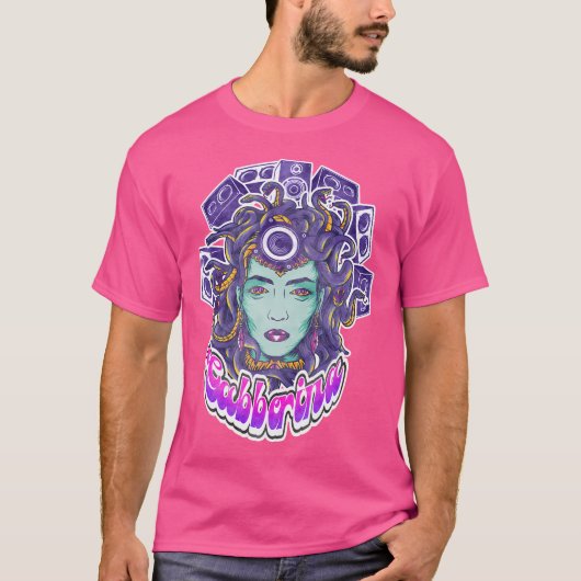 Drum N Bass Hardstyle Frenchcore Gabber Devil Goa T-shirt (Voorkant)