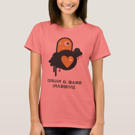 Drum N Bass Massive van Ian Diedericks T-shirt (Voorkant)