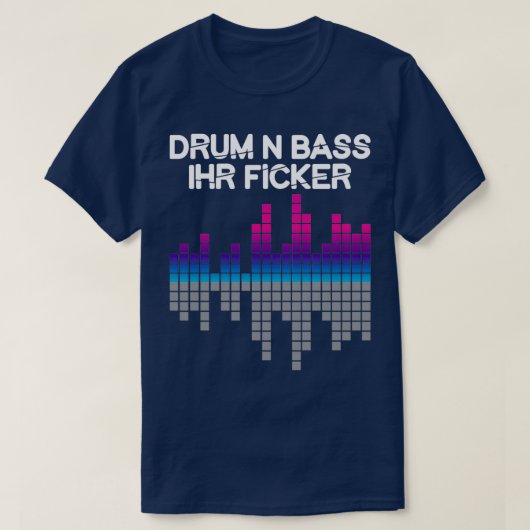 Drum N Bass Synth Music Dj T-shirt (Design voorkant)