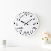 Drum Notes and Rudiments Music Clock voor drummers Grote Klok (Huis)