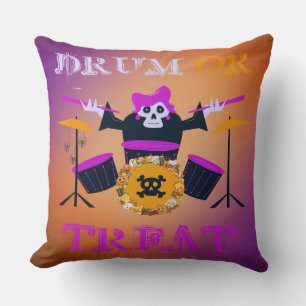 Drum of Behandel Skelet Halloween Kussen