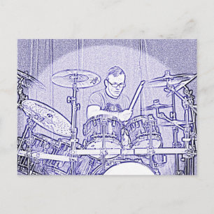 Drum of Drummer Briefkaart