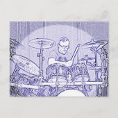 Drum of Drummer Briefkaart (Voorkant)