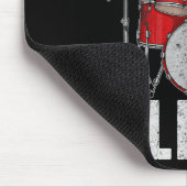 Drum Percussionist Drummers I Destroy Silence Drum Muismat (Hoek)