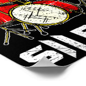 Drum Percussionist Drummers I Destroy Silence Drum Poster (Hoek)