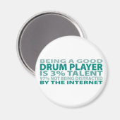 Drum Player 3% Talent Magneet (Voorkant / Achterkant)
