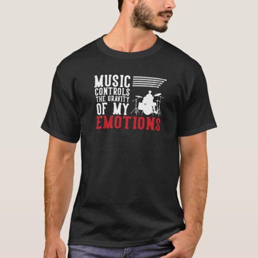 Drum Player Percussion Rock Roll Drummer T-shirt (Voorkant)