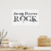 Drum Players Rock Poster (Keuken)