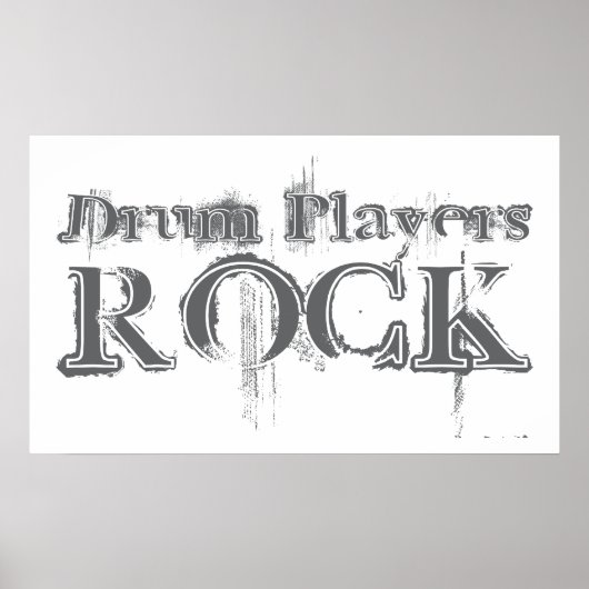 Drum Players Rock Poster (Voorkant)