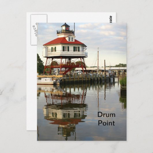 (Drum Point Lighthouse) Briefkaart (Voorkant / Achterkant)