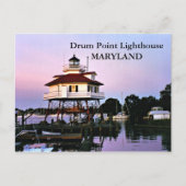 Drum Point Lighthouse, Maryland Briefkaart (Voorkant)