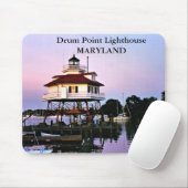 Drum Point Lighthouse, Maryland Mousepad Muismat (Met muis)