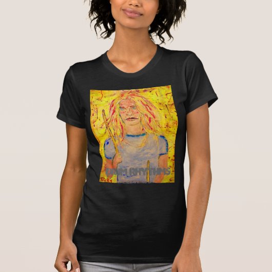 drum rhythms Drummer Girl T-shirt (Voorkant)