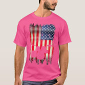 Drum set Amerikaanse vlag 4th of July Patriotic D T-shirt (Voorkant)