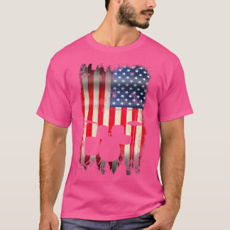 Drum set Amerikaanse vlag 4th of July Patriotic D T-shirt