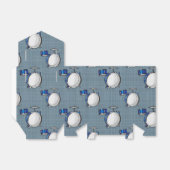 Drum Set; Blauw Bedankdoosjes (Uitgevouwen)