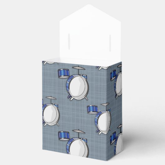 Drum Set; Blauw Bedankdoosjes (Geopend)