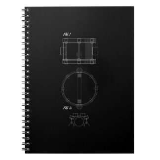 drum set diagram drummer drums notitieboek