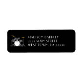 Drum Set Drummer Band Docer Musicus Etiket (Voorkant)