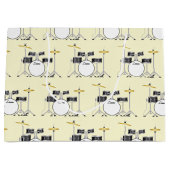 Drum Set Drummer Band Docer Musicus Groot Cadeauzakje (Voorkant)