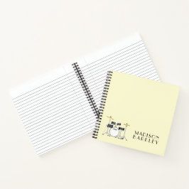 Drum Set Drummer Band Docer Musicus Notitieboek