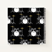Drum Set Drummer Band Docer Musicus Notitieboek (Achterkant)