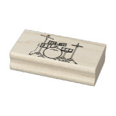 Drum Set Drummer Band Docer Musicus Rubberstempel (Stempel)