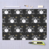 Drum Set Drummer Band Docer Musicus Tissuepapier (Craft)