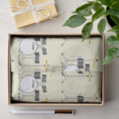 Drum Set Drummer Band Docer Musicus Tissuepapier (Geschenk)