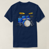 Drum Set Drums Drummer Rock T-shirt (Design voorkant)