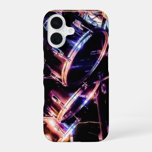 Drum Set iPhone 16 Hoesje (Achterkant)