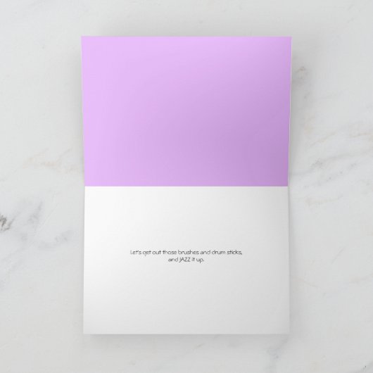 Drum Set "JAZZ it up" Wenskaart Kaart (Binnen)