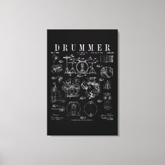Drum Set Kit  Patent Drummer Tekening Afdrukken
