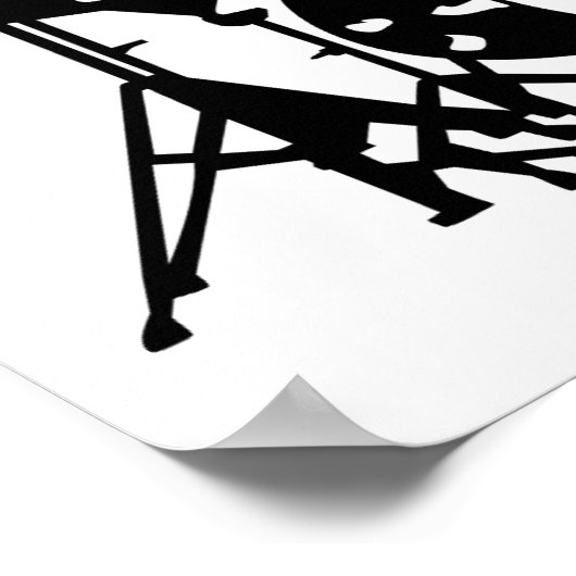 Drum set klopping poster (Hoek)