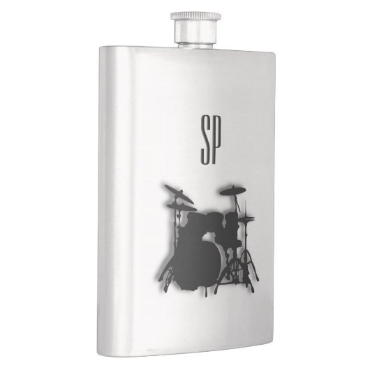 Drum Set Music Design Monogram Flacon (Rechts)