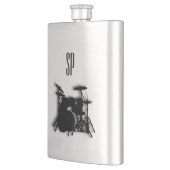 Drum Set Music Design Monogram Flacon (Links)