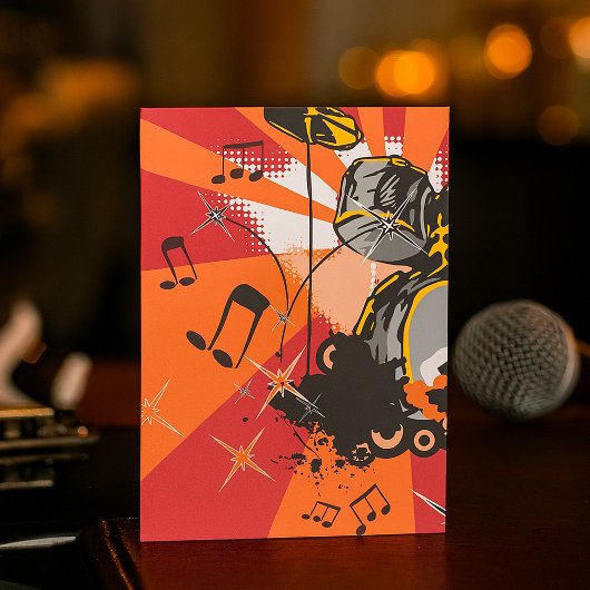 Drum Set Music Kaart
